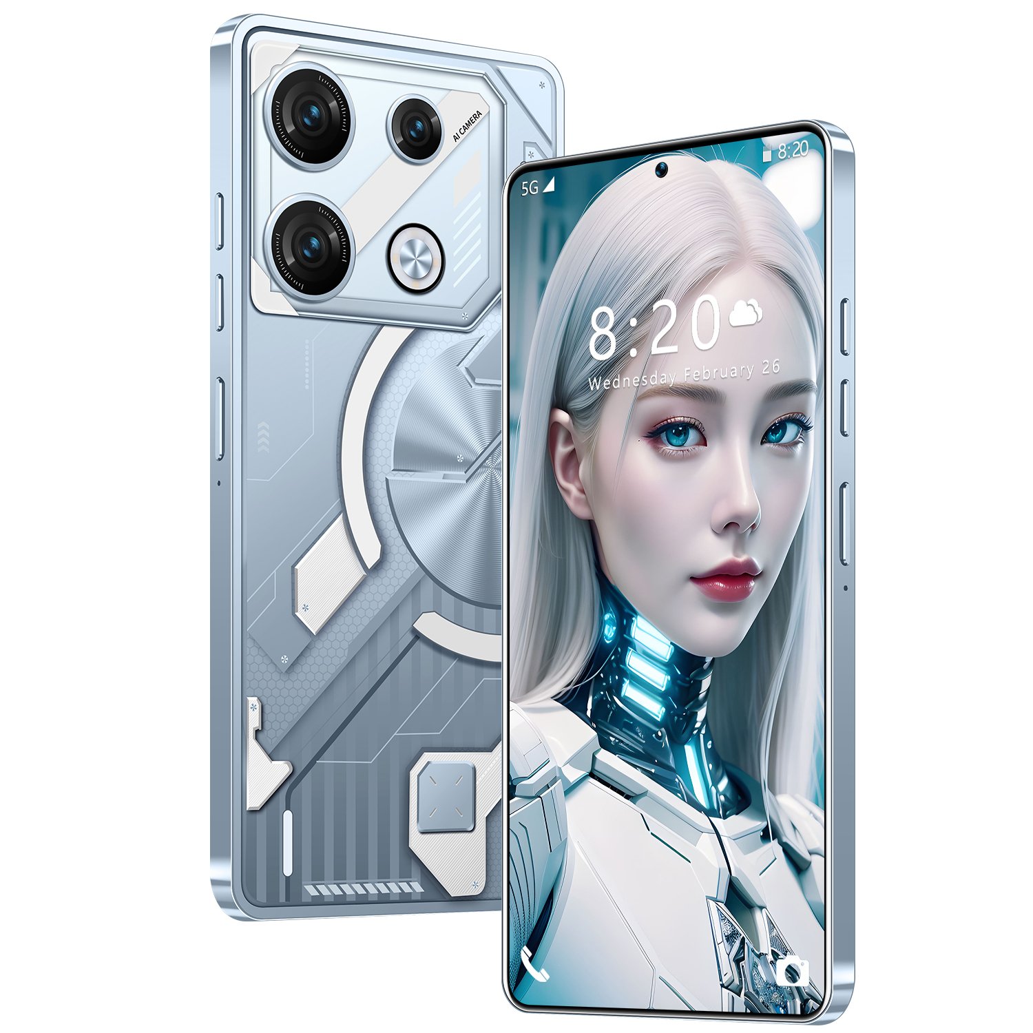 JQ-GT10 Pro AJ22 7.3HD+ Full Screen 16GB+1TB Camera 78MP+108MP Snapdragon8gen3 10core Face recognition dual sim Mobile Phone